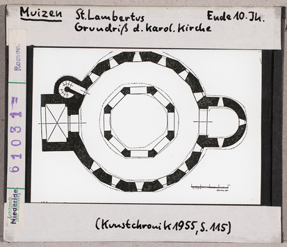 Vorschaubild Muizen: St. Lambertus, Grundriss 